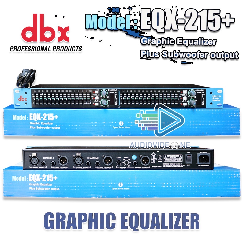 Jual Equalizer DBX 215 + SUBWOOFER Equaliser 2 x 15 Band Graphic