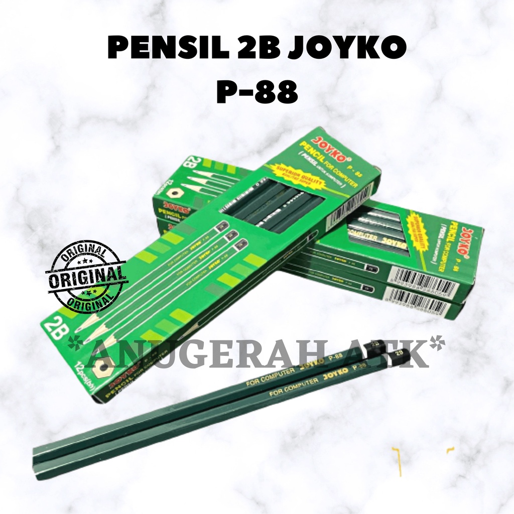 Jual Pensil / Pencil Kayu 2B Joyko P-88 / P 88 2B | Shopee Indonesia