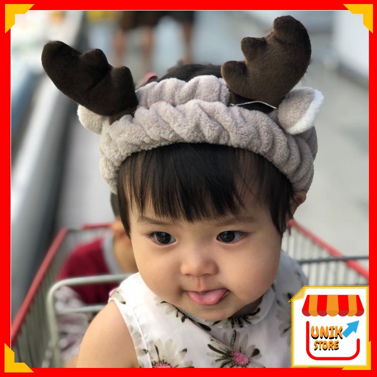 Jual UNIK - B321 Bandana Tanduk Rusa / Headband Tanduk / Bando Rusa ...