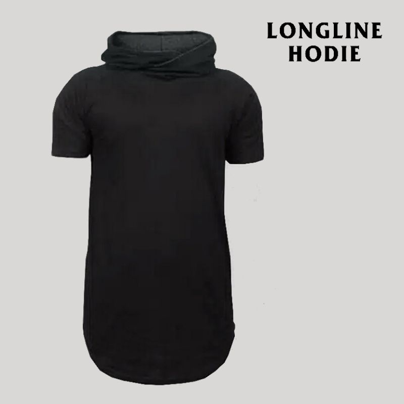 Kaos longline hot sale hoodie