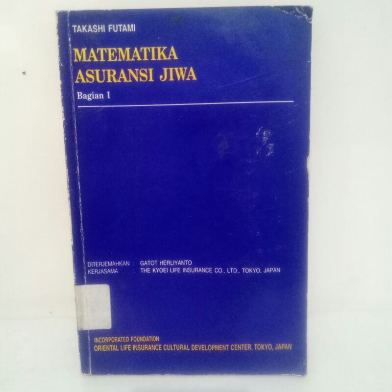 Jual original matematika asuransi jiwa jilid 1 Shopee Indonesia