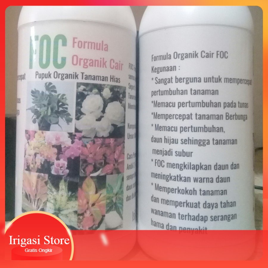 Jual FOC Pupuk Bunga / Kembang / Tanaman Hias Formula organik Cair 500 ...