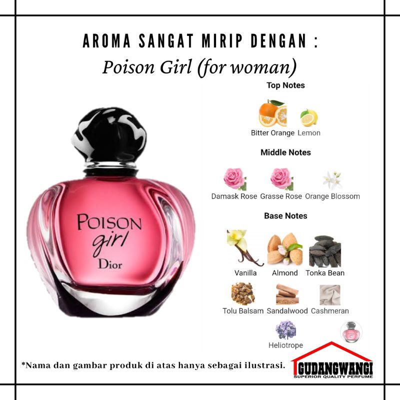 Jual Dupe POISON GIRL FOR WOMAN Parfum Super Gudang Wangi Shopee Indonesia