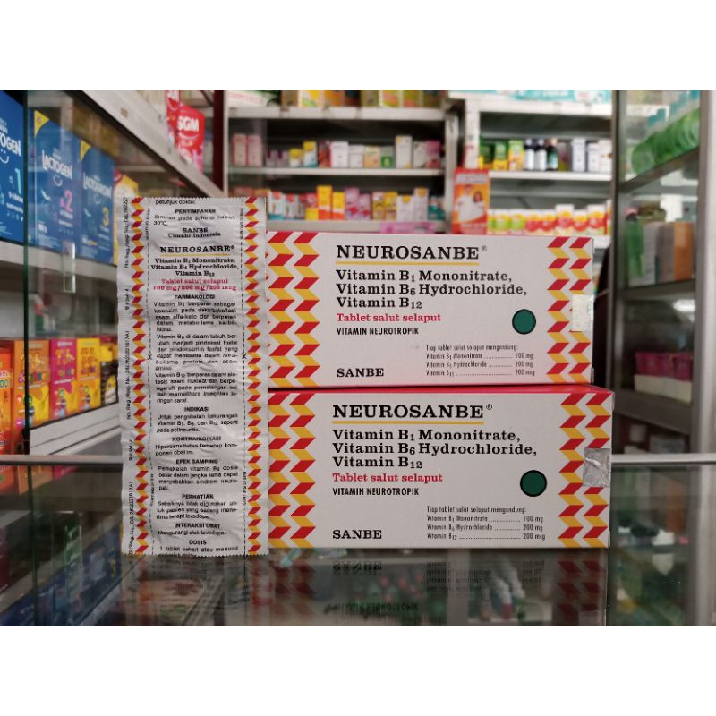 Jual NEUROSANBE 1 STRIP ISI 10 TABLET I Mengatasi Gangguan Saraf ...