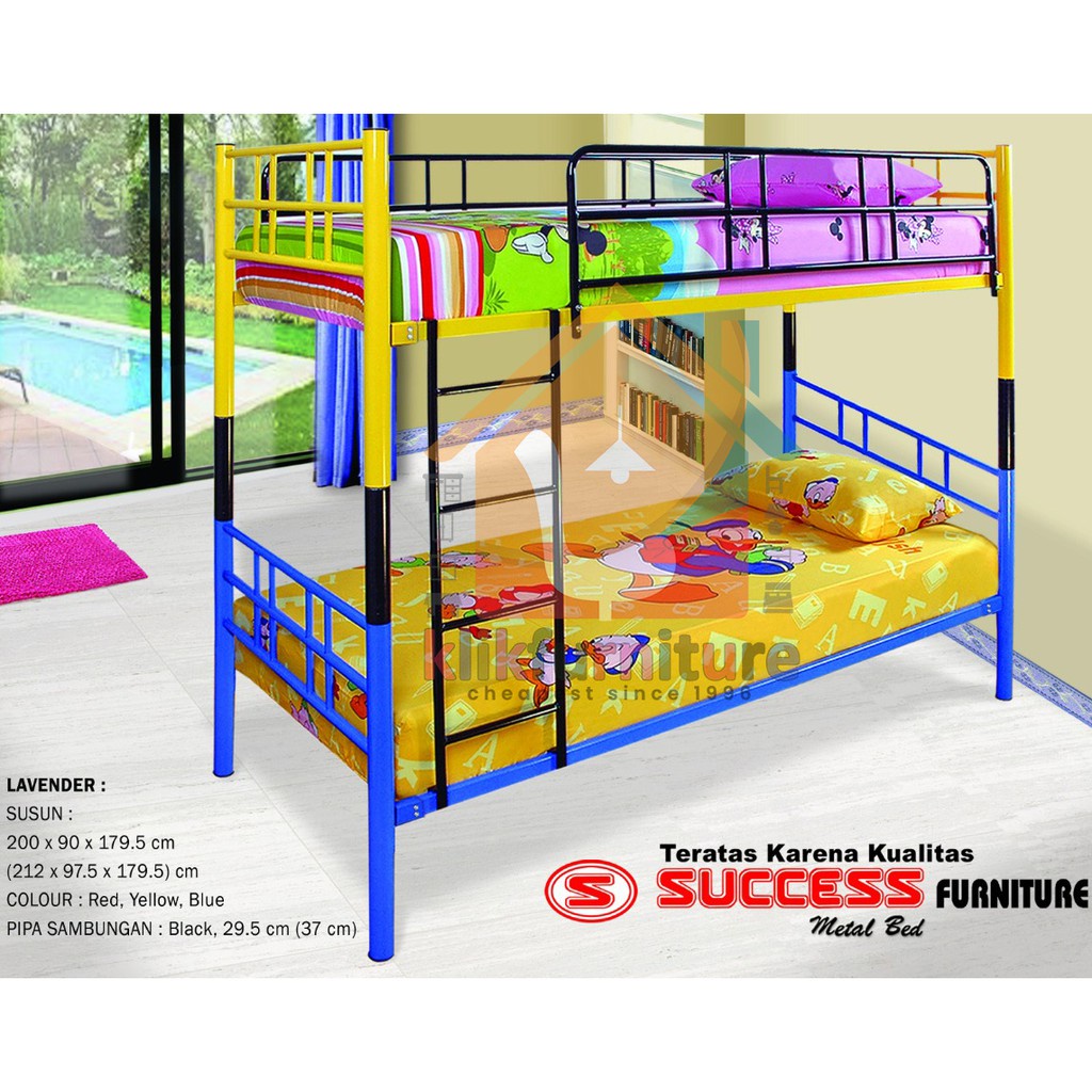 Jual Ranjang Tingkat Besi Ranjang Susun Besi Bunk Bed Success LAVENDER ...