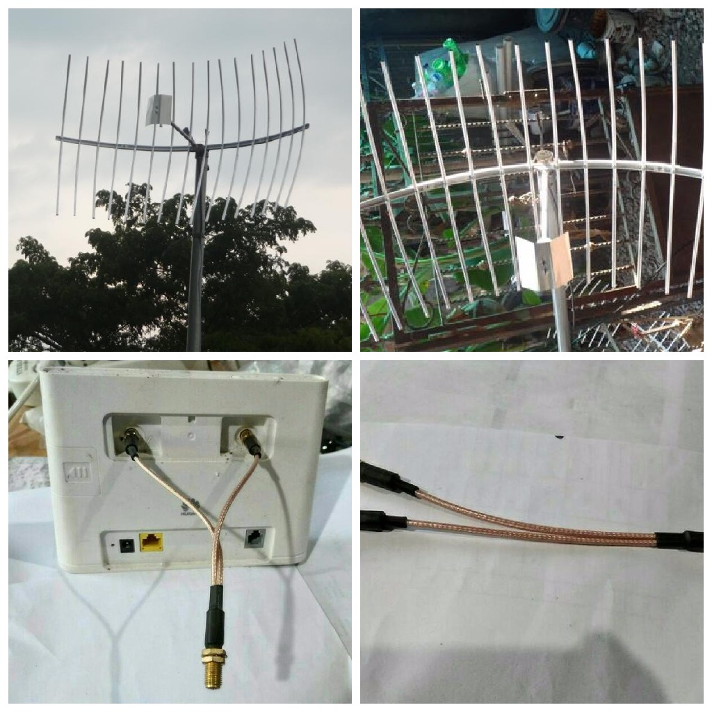 Jual Antena Modem Router B310 B315 BL100 Grid 2 pigtail SMA Kabel 10M ...