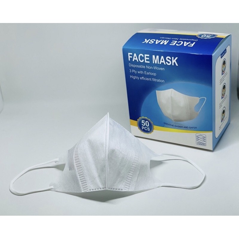 Jual Masker face mask mirip sensi duckbill putih isi 50 pcs | Shopee ...