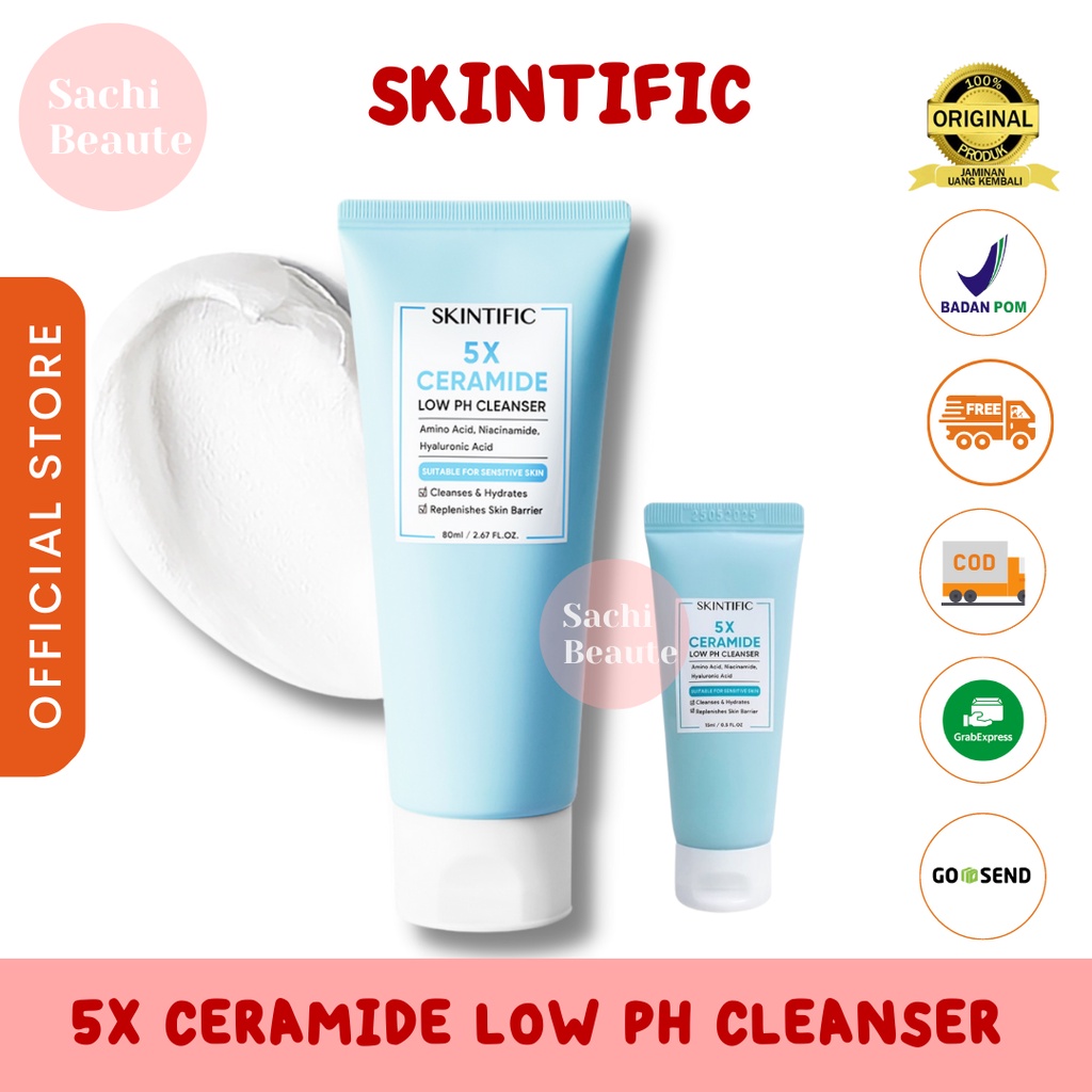 Jual Skintific Facial Wash Cleanser 5x Ceramide Low Ph Gentle Cleanser