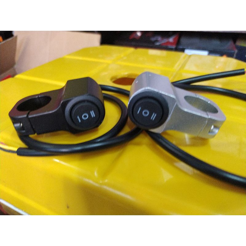 Jual saklar on/off domino bulat full besi full cnc holder on off domino ...