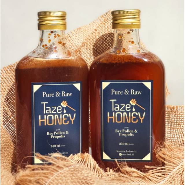Jual Taze Honey Madu dengan Bee Pollen & Propolis, botol berat netto ...