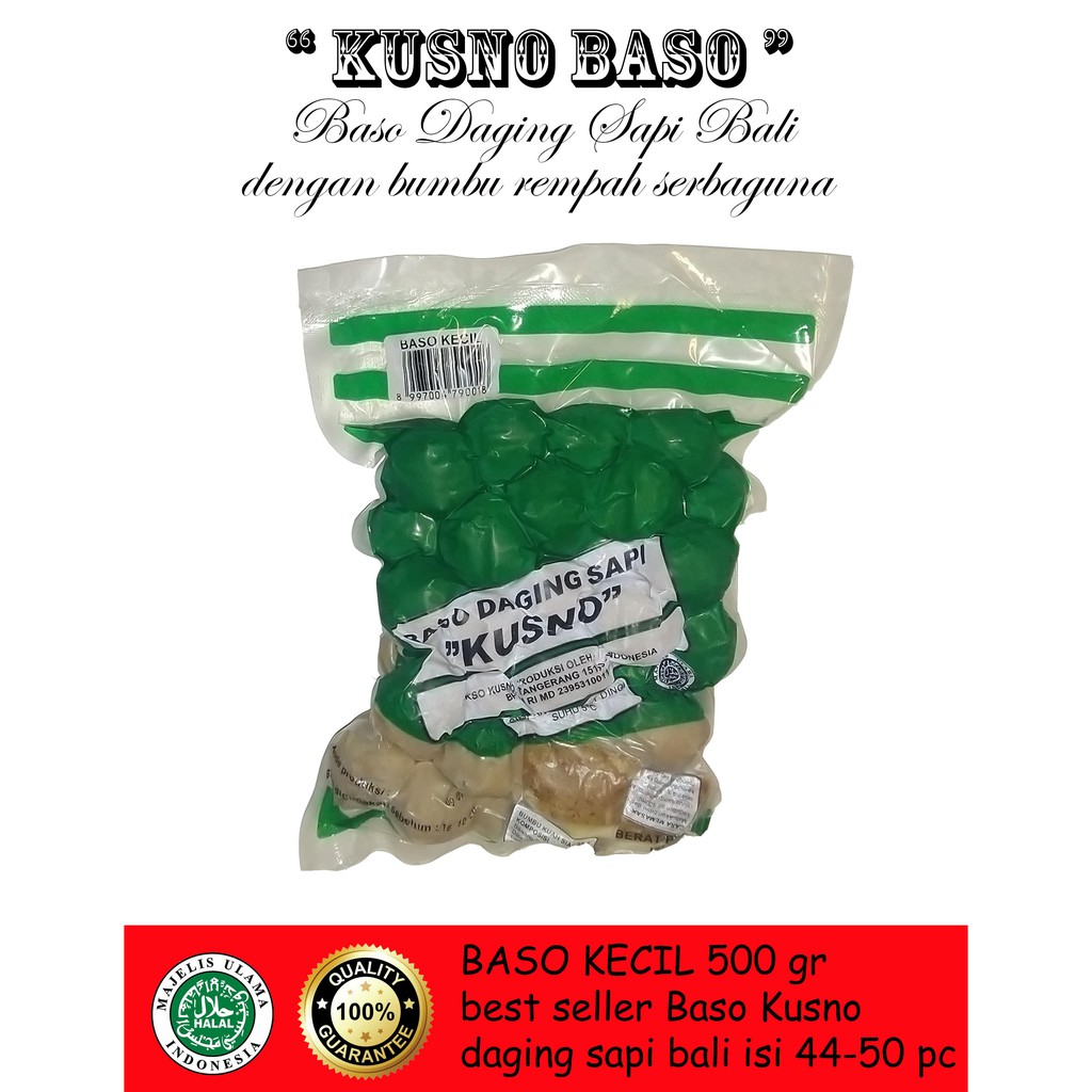 Jual Kusno Baso Kecil Daging Sapi Bali 500 Gram Shopee Indonesia