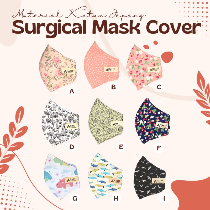 Jual Cover Masker Medis Dewasa Hijab & Non Hijab Anti Meleber Motif ...