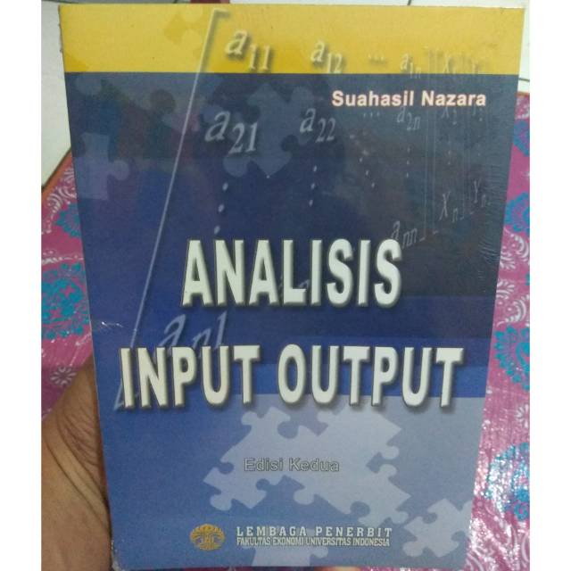 Jual analisis input output edisi kedua oleh suahasil nazara shopee