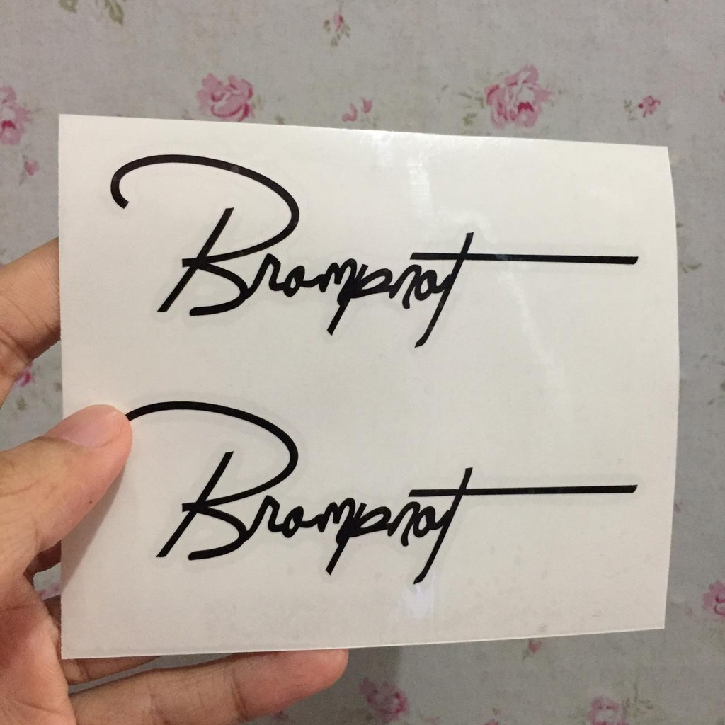 Jual Cutting sticker stiker sepeda brompn*t brompt*n signature vinyl ...