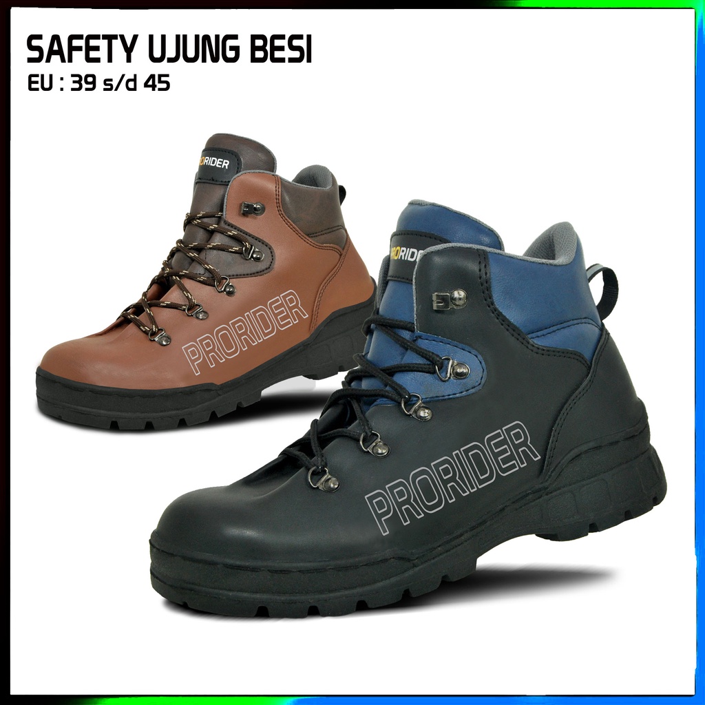 Jual Sepatu gunung safety murah / sepatu motor harian / sepatu touring ...