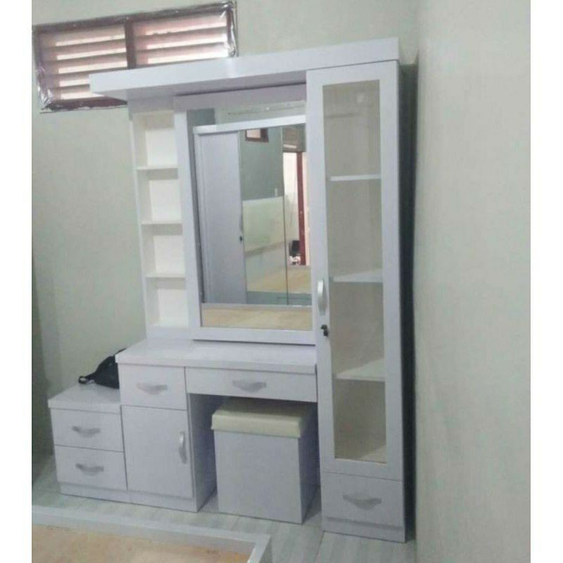 Jual Meja Rias HPL Kaca Panjang | Shopee Indonesia