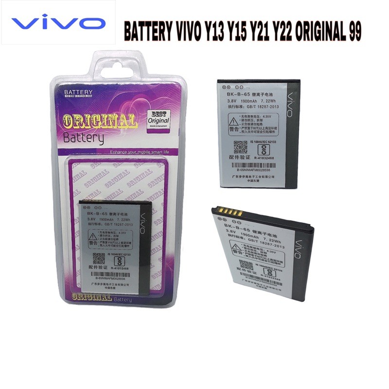 Jual BATTERY BATERAI VIVO B77-Y31 DAN BATTERY VIVO BK-B-65 Y15 Y22 ...