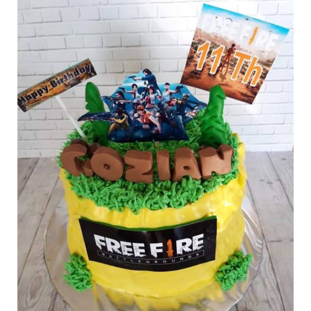 Jual KUE ULANG TAHUN (FREE FIRE CAKE) Shopee Indonesia