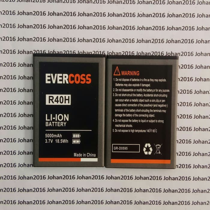 Jual Baterai Original Double Power Evercoss Evercross R40H Winner T ...