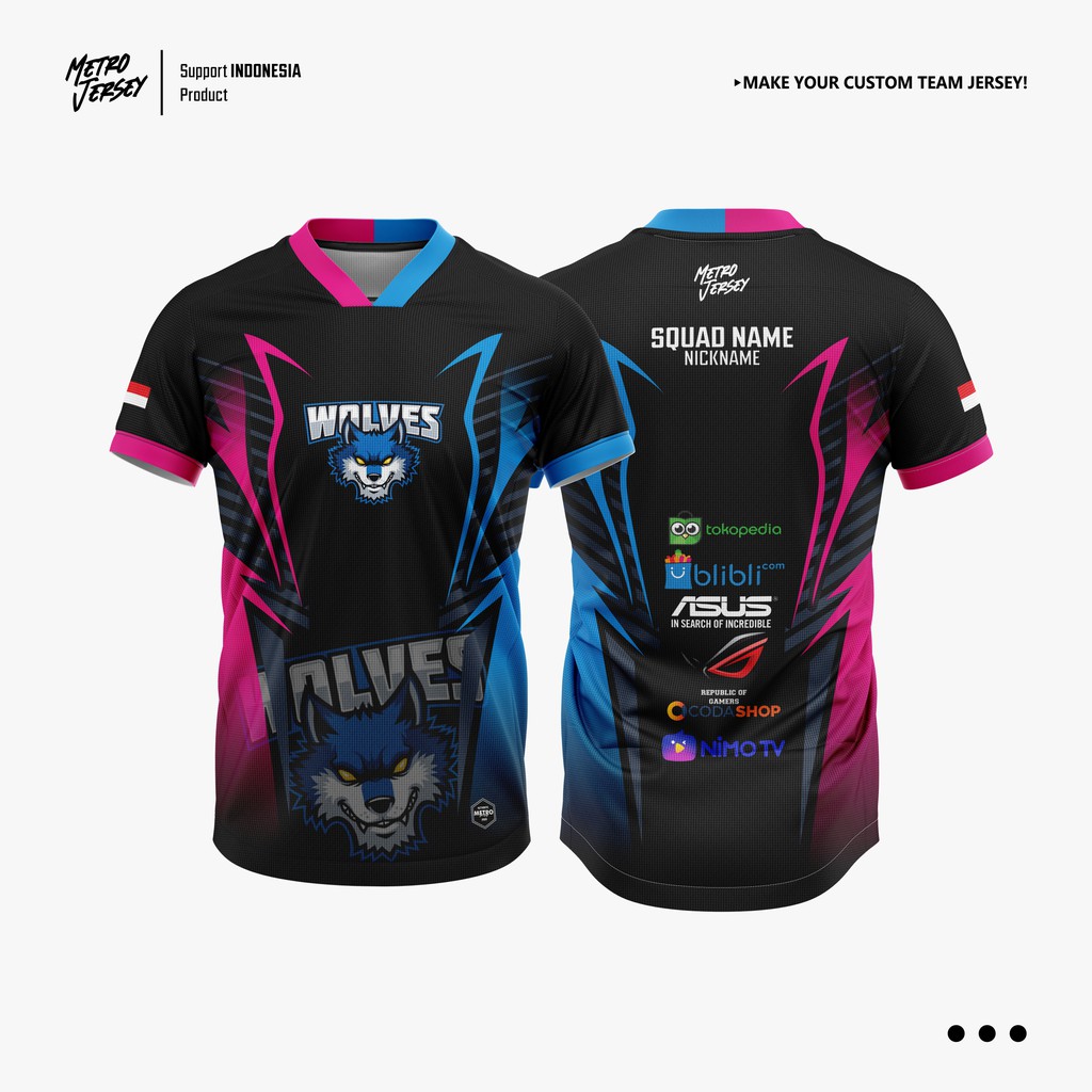 Jual Jersey Gaming Esport Custom Free Design | Shopee Indonesia