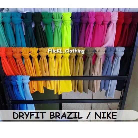 Jual Bahan Kain Kaos Baju Jersey Dry Fit Dryfit Brazil Nike Olahraga Drifit Nike Dri Fit Brazil