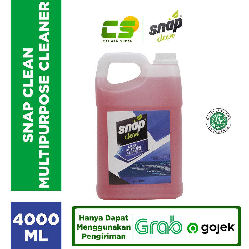 Jual SNAP CLEAN - MULTIPURPOSE CLEANER 4L [SABUN PEMBERSIH SEGALA ...