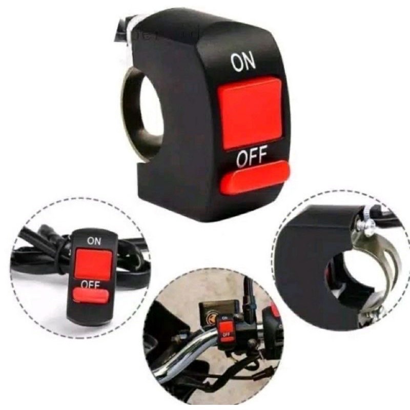 Jual saklar on off saklar tombol on off universal semua motor bisa ...