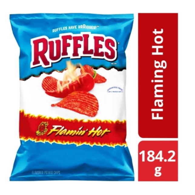 Jual Ruffles Potato Chips Flaming Hot Jastip Singapore Shopee Indonesia