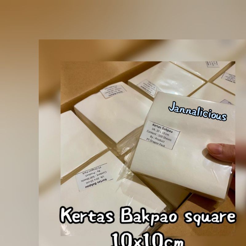 Jual Kertas Alas Bakpao Square Uk X Cm Shopee Indonesia