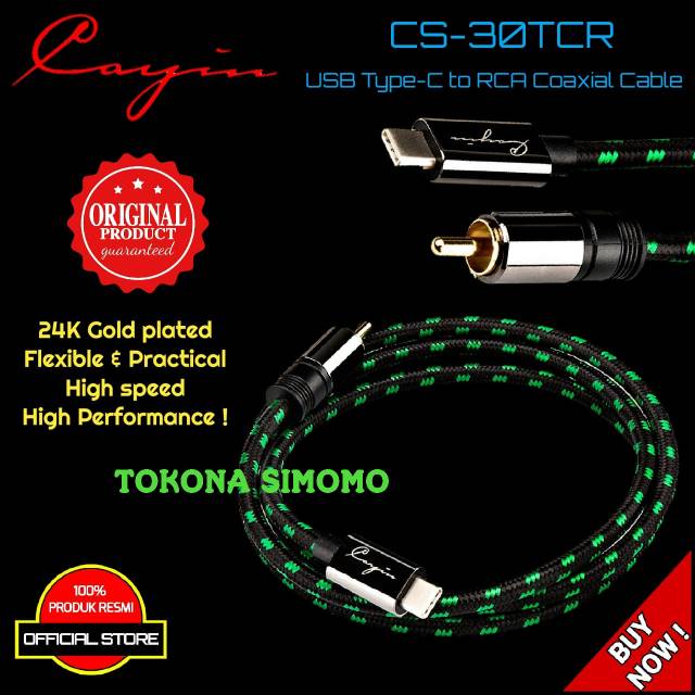 Jual Cayin CS 30TCR - CS30TCR USB Type-C to RCA Coaxial