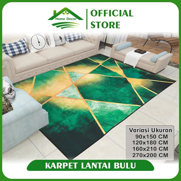 Jual Homedekor Karpet Lantai Bulu Permadani Ruang Tamu Anti Slip Ukuran