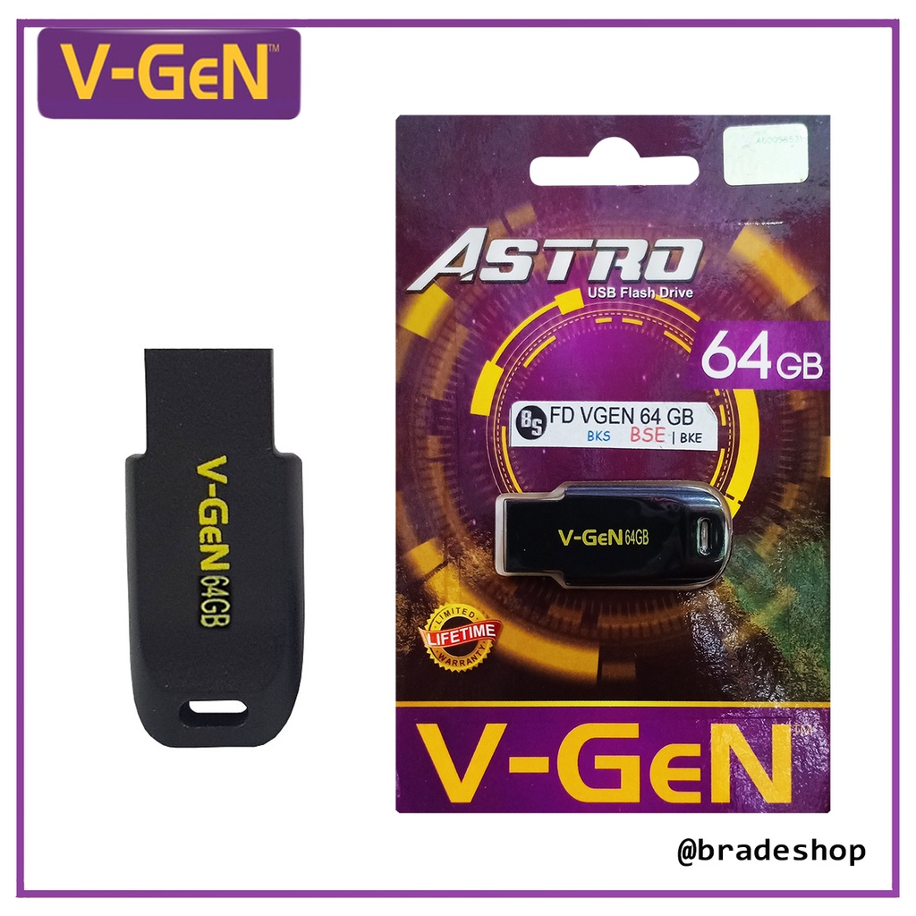 Jual Flashdisk Vgen 64 GB - 32 GB - 16 GB - 8 GB V-gen Flashdisk Astro ...