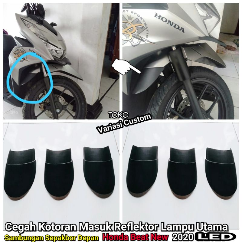 Jual Spakbor kolong beat 2020 2021 2022 2023 Led Deluxe Sambungan