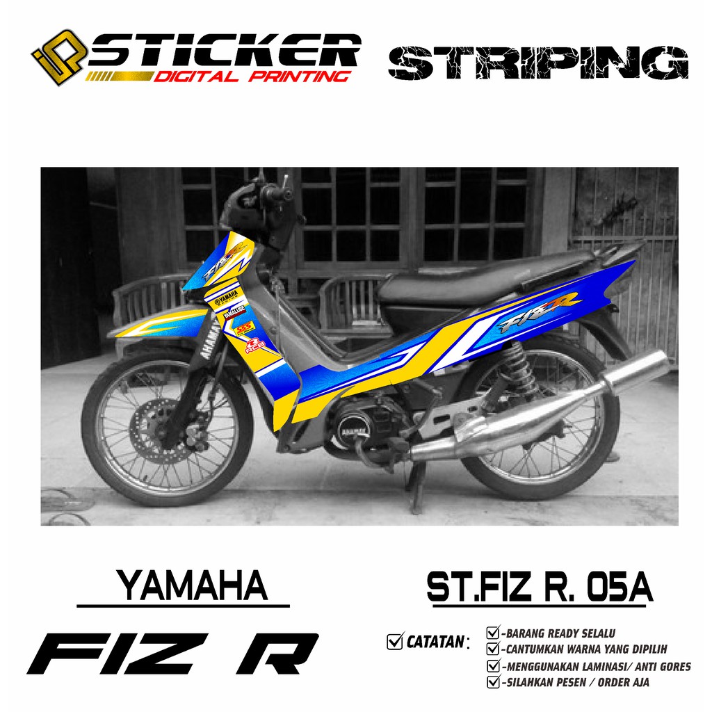 Jual (COD) STIKER STRIPING FIZR VARIASI SPECIAL EDITION YAMAHA FIZ R ...