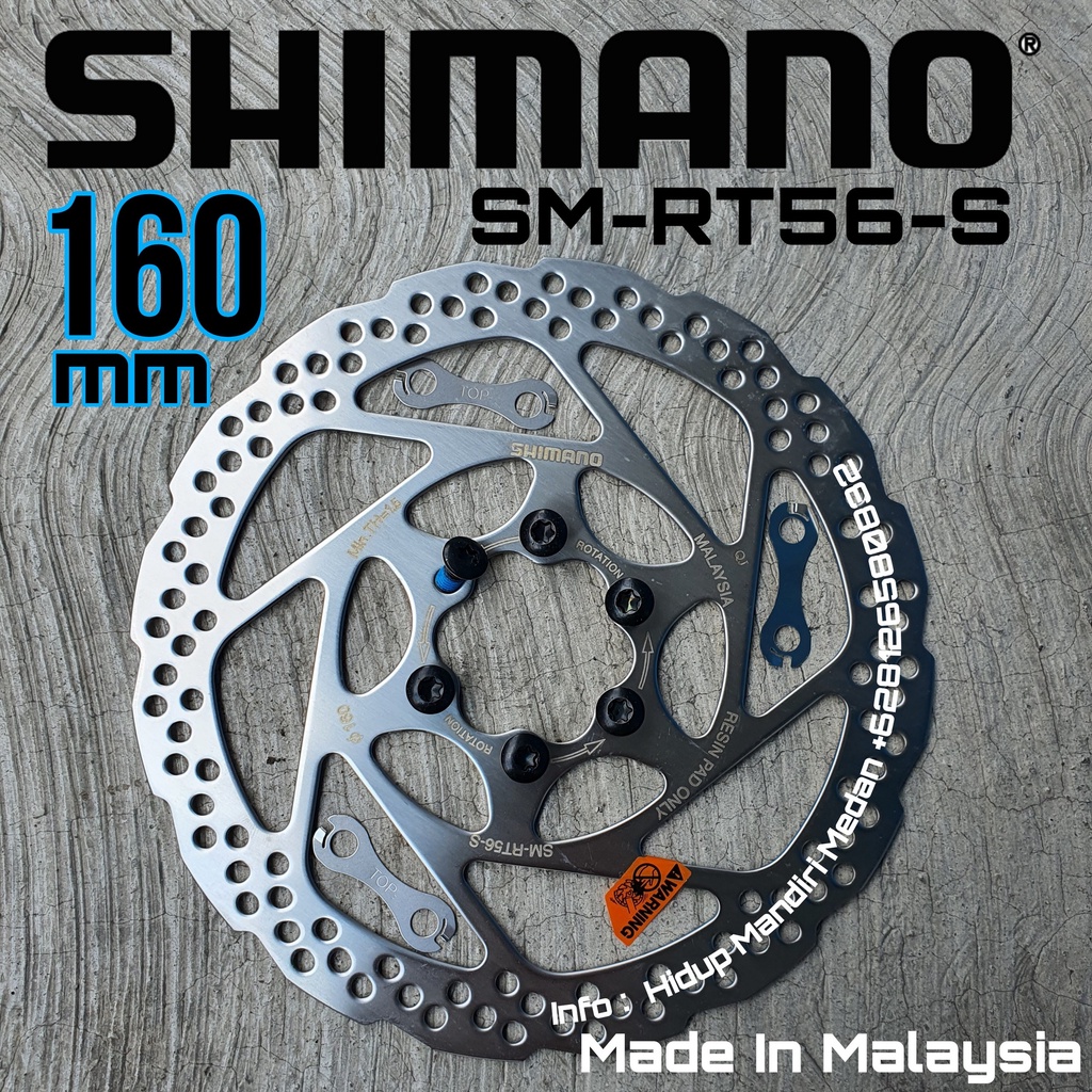 Jual Rotor Disc Brake Shimano RT56 160mm 6 bolt ORIGINAL Cakram Rem RT ...