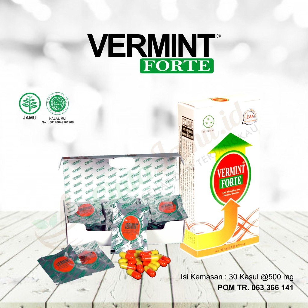 Jual Vermint Forte 30 kapsul 500 mg | Shopee Indonesia