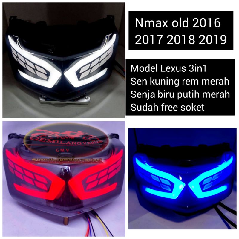 Jual Paketan Stoplamp Nmax Lexus Plus Lampu Sein Sen Depan Led