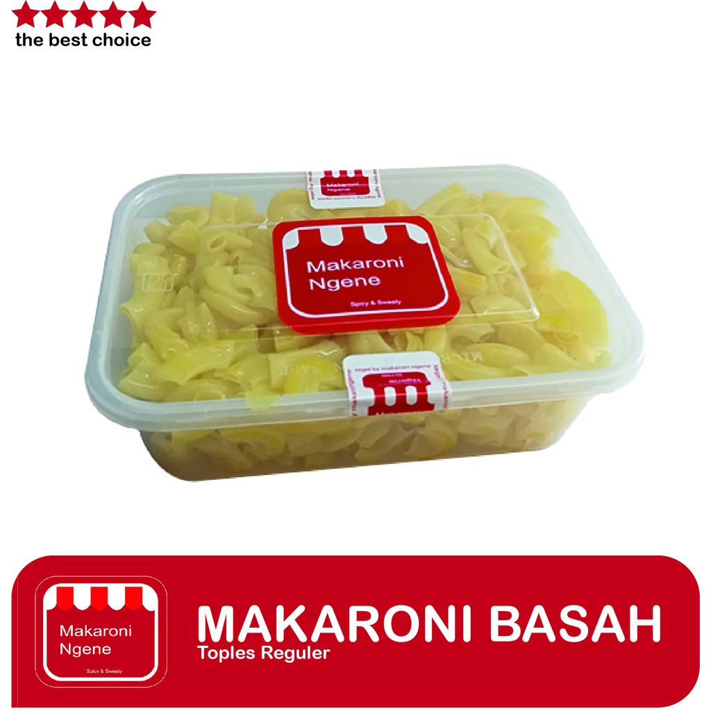 Jual Makaroni Ngene Basah Kemasan Toples Reguler Shopee Indonesia