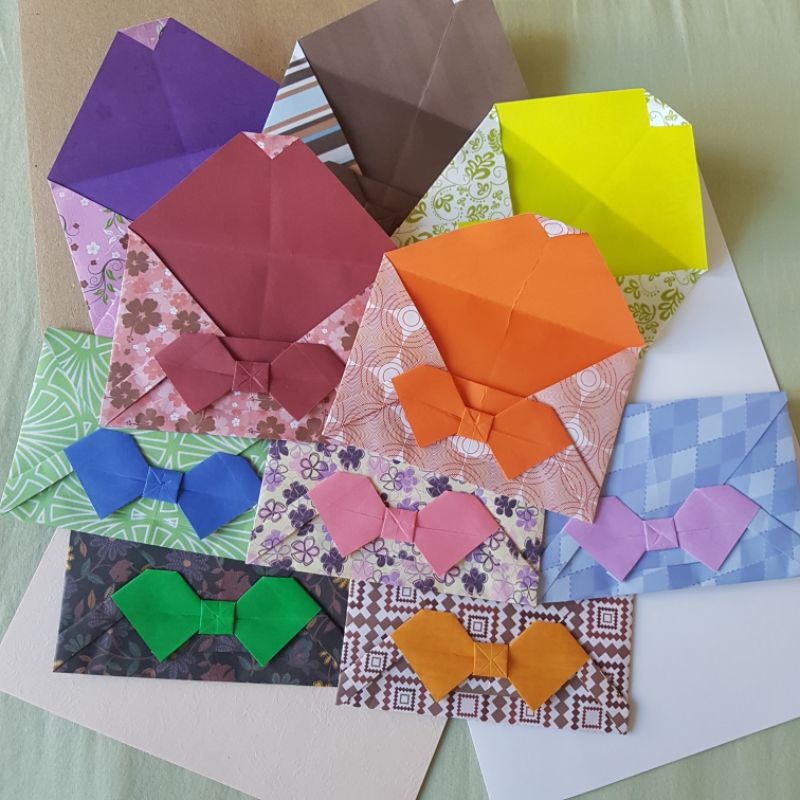 Jual Amplop Origami Kecil Pita Unik Kreatif Lucu Handmade Vintage Batik ...
