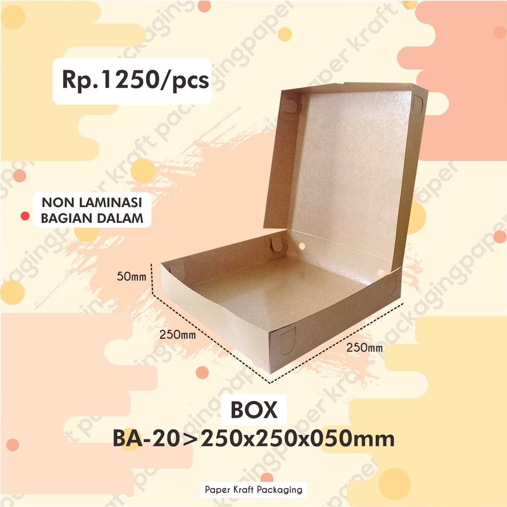 Jual X X Cm Dus Kemasan Kotak Donat Box Martabak Packaging Non