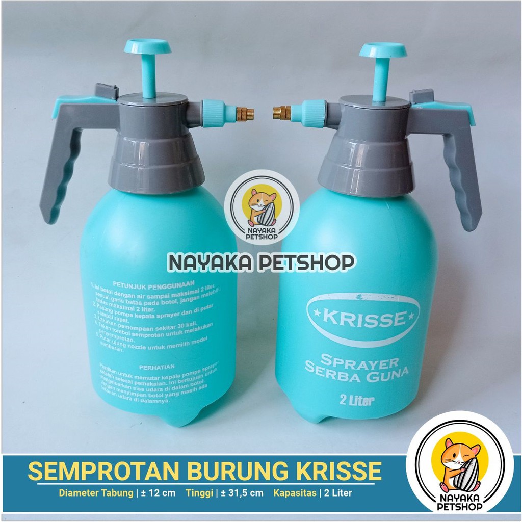 Jual Semprotan Burung Sprayer Pompa Air Tanaman Disinfektan Krisse Liter Shopee Indonesia