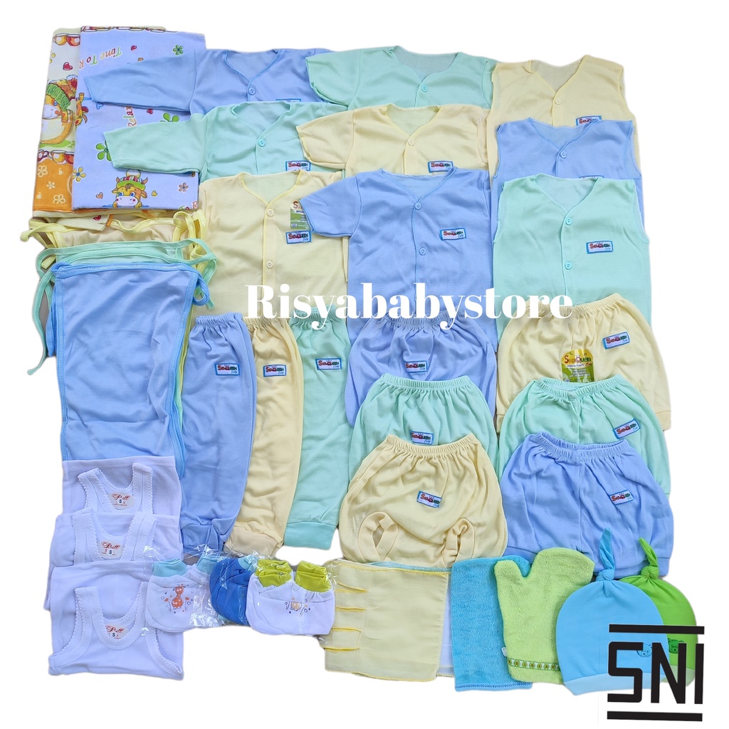 Jual Paket Perlengkapan Baju Bayi Baru Lahir Newborn 1 Lusin Baju Bayi ...