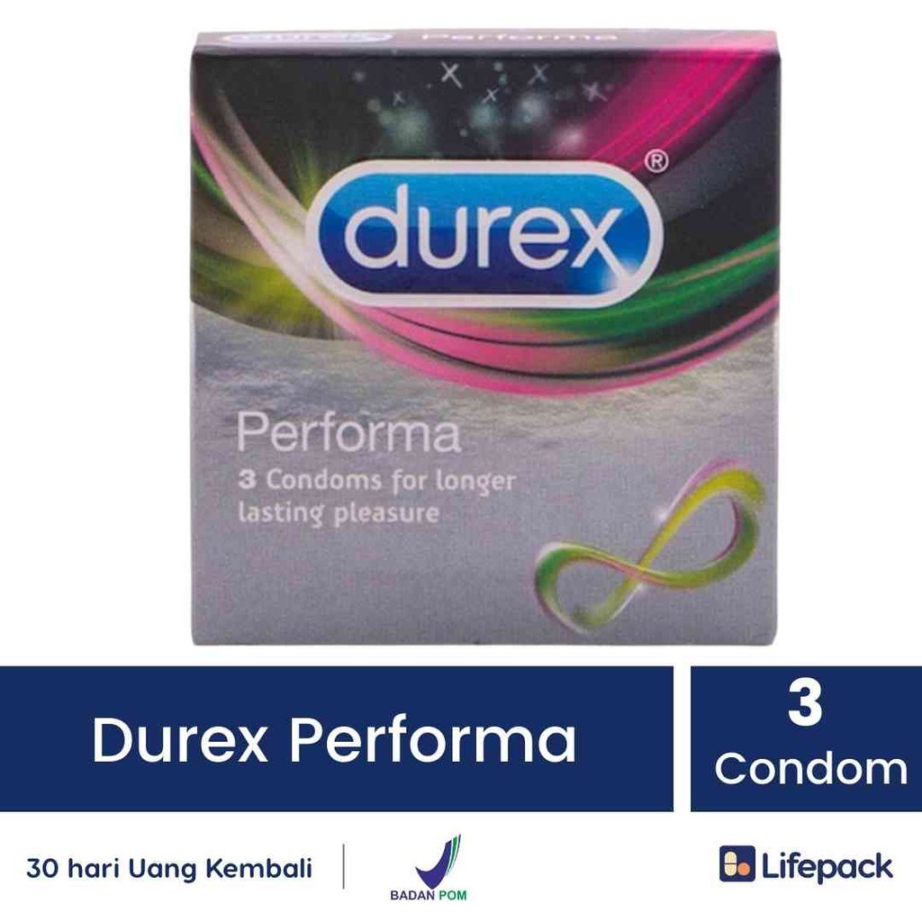 Jual Kondom Durex Performa Isi 3 Alat Kontrasepsi Pria Lifepack