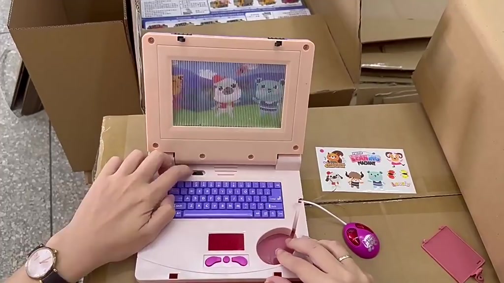 Jual FUNTOY Imitation laptop learning Machine Catoon Music Computer ...