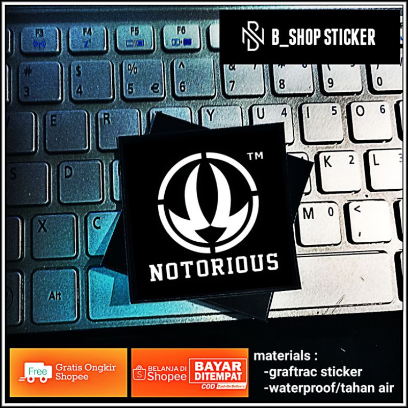 Jual sticker NOTORIOUS | Shopee Indonesia