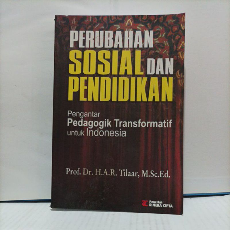 Jual Buku Perubahan Sosisial Dan Pendidikan | Shopee Indonesia