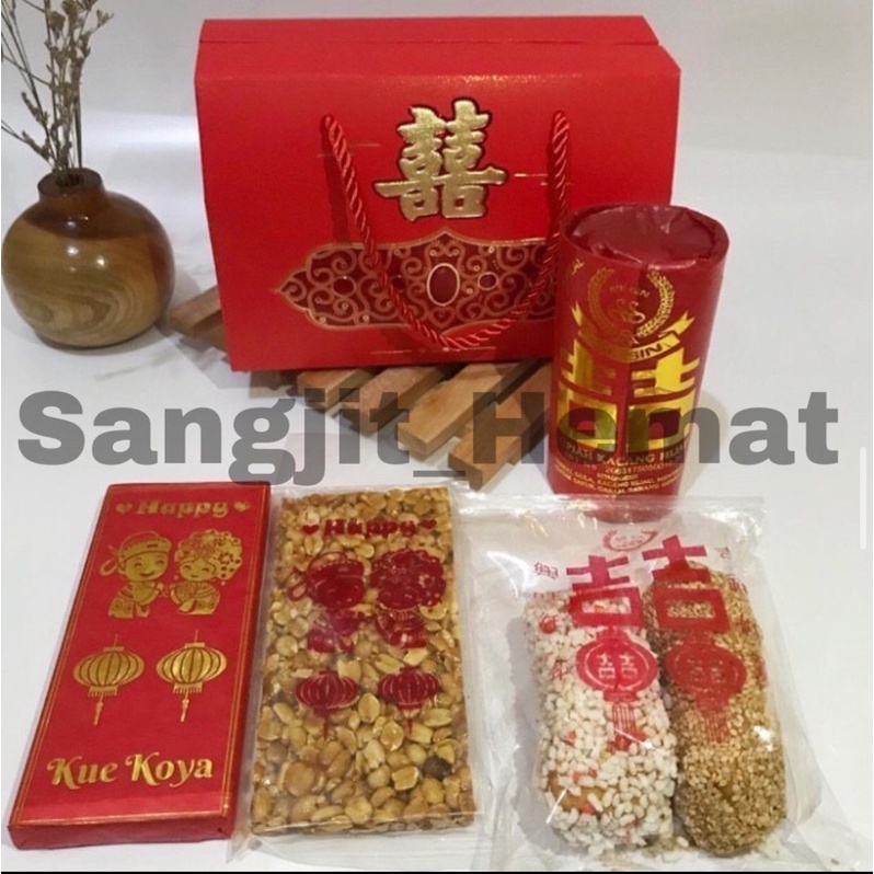 Jual kue sangjit / kue koya paket hampers 3 ( dapet semua sesuai gambar