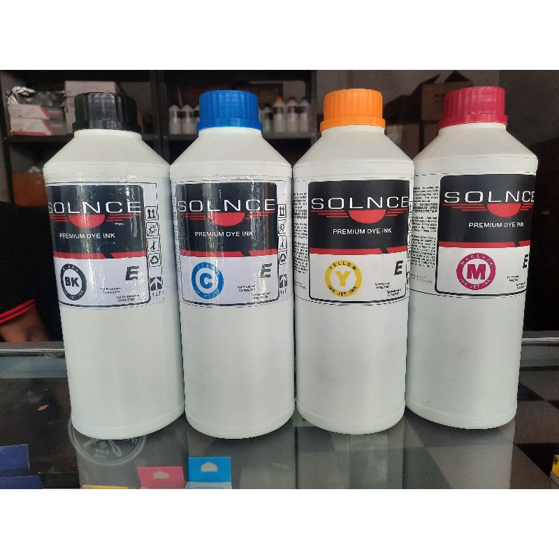 Jual Tinta universal SOLNCE Original Kemasan 1 Liter CMYK | Shopee ...