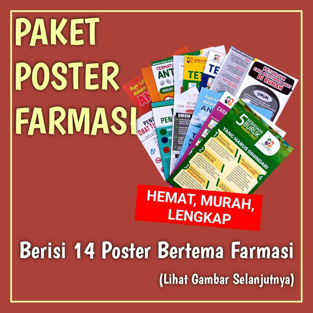 Jual Termurah!!! - Paket Poster Farmasi - Poster Antibiotik - Apotek ...