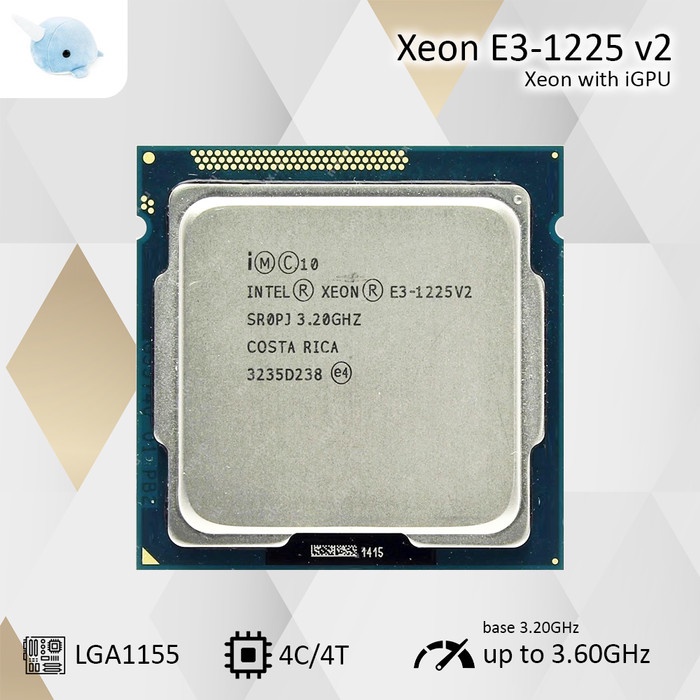 Jual Intel Xeon E3-1225 v2 Processor 3.60GHz LGA 1155 CPU Second 4C4T ...